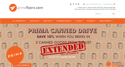 Desktop Screenshot of primaflyers.com